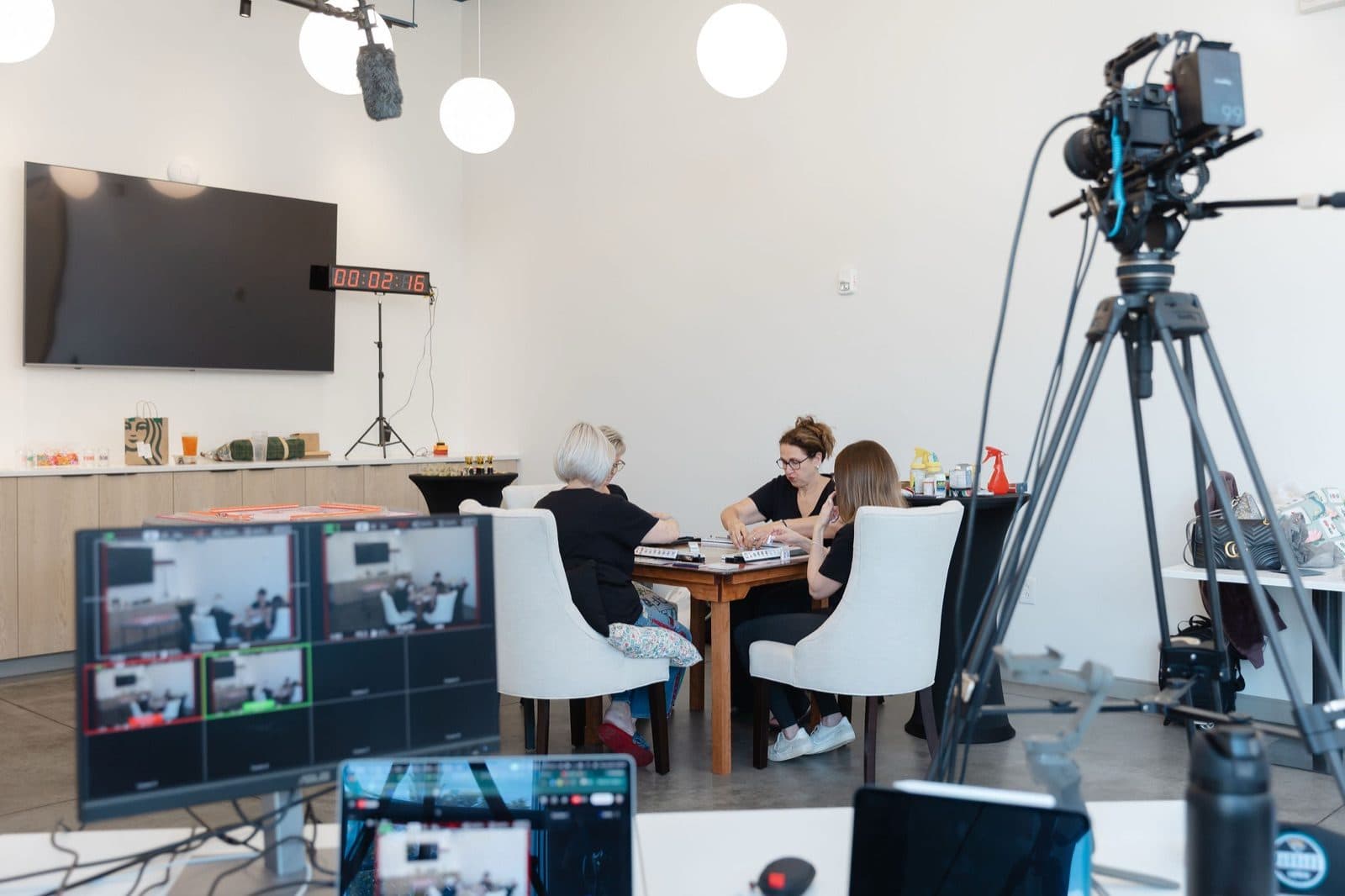 The Boda Studios crew filming a multi-camera production in the Summerville area